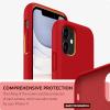 SURPHY Compatible with iPhone 11 Case 6.1 inch, Thickening Design Liquid Silicone Phone Case (with Microfiber Lining) for iPhone 11 2019, Blue(Red)