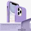 SURPHY Compatible with iPhone 11 Pro Case 5.8 inches, Thickened Liquid Silicone Phone Case (with Microfiber Lining) for 11 Pro 2019, Light Purple(Light Purple)