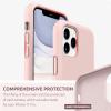 SURPHY Compatible with iPhone 11 Pro Case 5.8 inches, Thickened Liquid Silicone Phone Case (with Microfiber Lining) for 11 Pro 2019, Light Purple(Pink)