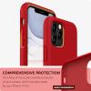 SURPHY Compatible with iPhone 11 Pro Case 5.8 inches, Thickened Liquid Silicone Phone Case (with Microfiber Lining) for 11 Pro 2019, Light Purple(Red)