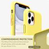 SURPHY Compatible with iPhone 11 Pro Case 5.8 inches, Thickened Liquid Silicone Phone Case (with Microfiber Lining) for 11 Pro 2019, Light Purple(Yellow)