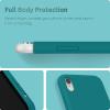 SURPHY Compatible with iPhone XR Case, Thickened Liquid Silicone Phone Case (with Microfiber Lining) for iPhone XR 6.1 inches, Red(Teal Blue)