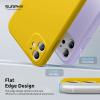 SURPHY Design for iPhone 11 Case with Camera Protection, Straight Edge Slim Design, Liquid Silicone Phone Case for iPhone 11 6.1 inches, Sunflower Yellow(Sunflower Yellow)