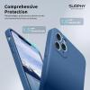 SURPHY Design for iPhone 11 Pro Case with Camera Protection, Straight Edges Liquid Silicone Phone Case for iPhone 11 Pro 5.8 inches, Seafoam(Blue Jay)