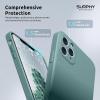 SURPHY Design for iPhone 11 Pro Case with Camera Protection, Straight Edges Liquid Silicone Phone Case for iPhone 11 Pro 5.8 inches, Seafoam(Cactus Green)