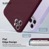 SURPHY Design for iPhone 11 Pro Case with Camera Protection, Straight Edges Liquid Silicone Phone Case for iPhone 11 Pro 5.8 inches, Seafoam(Plum)