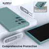 SURPHY Designed for Galaxy S24 Ultra Case (6.8 inch, 2024), (Camera Protection + Soft Microfiber Lining) Liquid Silicone Galaxy S24 Ultra Phone Case, Lilac Purple(Cactus Green)