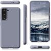 SURPHY Designed for Samsung Galaxy S21 Case 6.2 inch, Liquid Silicone Case (with Microfiber Lining) for Samsung Galaxy S21 5G 2021 (Lavender Gray)