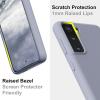 SURPHY Designed for Samsung Galaxy S21 Case 6.2 inch, Liquid Silicone Case (with Microfiber Lining) for Samsung Galaxy S21 5G 2021 (Lavender Gray)