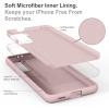 SURPHY Designed for Samsung Galaxy S21 Case 6.2 inch, Liquid Silicone Case (with Microfiber Lining) for Samsung Galaxy S21 5G 2021 (Pink)