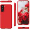 SURPHY Designed for Samsung Galaxy S21 Case 6.2 inch, Liquid Silicone Case (with Microfiber Lining) for Samsung Galaxy S21 5G 2021 (Red)