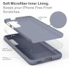 SURPHY Designed for Samsung Galaxy S21 Plus Case 6.7 inch, Liquid Silicone Case (with Microfiber Lining) for Samsung Galaxy S21+ 5G 2021 (Lavender Gray)