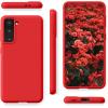 SURPHY Designed for Samsung Galaxy S21 Plus Case 6.7 inch, Liquid Silicone Case (with Microfiber Lining) for Samsung Galaxy S21+ 5G 2021 (Red)