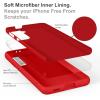 SURPHY Designed for Samsung Galaxy S21 Plus Case 6.7 inch, Liquid Silicone Case (with Microfiber Lining) for Samsung Galaxy S21+ 5G 2021 (Red)