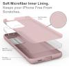 SURPHY Designed for Samsung Galaxy S21 Ultra Case 6.8 inch, Liquid Silicone Case (with Microfiber Lining) for Samsung Galaxy S21 Ultra 5G 2021 (Pink)