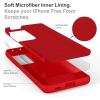SURPHY Designed for Samsung Galaxy S21 Ultra Case 6.8 inch, Liquid Silicone Case (with Microfiber Lining) for Samsung Galaxy S21 Ultra 5G 2021 (Red)