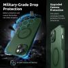 SURPHY Designed for iPhone 14 Case Compatible with MagSafe (6.1 inch, 2022), with Screen Protector & Camera Protector Translucent Matte Phone Case, Green