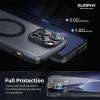 SURPHY Designed for iPhone 14 Pro Case Compatible with MagSafe (6.1 inch, 2022), with Screen Protector & Camera Protector Translucent Matte Phone Case, Black(Black)