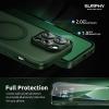 SURPHY Designed for iPhone 14 Pro Max Case Compatible with MagSafe (6.7 inch, 2022), with Screen Protector & Camera Protector Translucent Matte Phone Case, Green(Green)