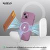 SURPHY Designed for iPhone 15 Case Compatible with MagSafe (6.1 inch 2023), with 2 Pack Screen Protector, Liquid Silicone Phone Case (Camera Protective & Soft Microfiber Lining) (Cactus Green)(Lilac Purple)