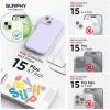 SURPHY Designed for iPhone 15 Plus Case Compatible with MagSafe (6.7 inch 2023), with 2 Pack Screen Protector, Liquid Silicone Phone Case (Camera Protective & Soft Microfiber Lining), Cactus Green(Lilac)