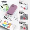 SURPHY Designed for iPhone 15 Plus Case Compatible with MagSafe (6.7 inch 2023), with 2 Pack Screen Protector, Liquid Silicone Phone Case (Camera Protective & Soft Microfiber Lining), Cactus Green(Lilac Purple)