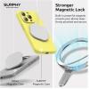 SURPHY Designed for iPhone 15 Pro Max Case Compatible with MagSafe (6.7 inch 2023), with 2 Pack Screen Protector, Liquid Silicone Phone Case (Camera Protective & Soft Microfiber Lining), Cactus Green(Yellow)