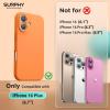 SURPHY Designed for iPhone 16 Plus Case Compatible with MagSafe (6.7 inch 2024), with Screen Protector Liquid Silicone Phone Case (Camera Protective, Soft Microfiber Lining), Soft Mint(Marigold Orange)