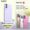 SURPHY Designed for iPhone 16 Plus Case Compatible with MagSafe (6.7 inch 2024), with Screen Protector Liquid Silicone Phone Case (Camera Protective, Soft Microfiber Lining), Soft Mint(Lilac)