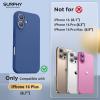 SURPHY Designed for iPhone 16 Plus Case Compatible with MagSafe (6.7 inch 2024), with Screen Protector Liquid Silicone Phone Case (Camera Protective, Soft Microfiber Lining), Soft Mint(Denim)