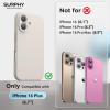 SURPHY Designed for iPhone 16 Plus Case Compatible with MagSafe (6.7 inch 2024), with Screen Protector Liquid Silicone Phone Case (Camera Protective, Soft Microfiber Lining), Soft Mint(Stone)
