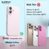 SURPHY Designed for iPhone 16 Plus Case Compatible with MagSafe (6.7 inch 2024), with Screen Protector Liquid Silicone Phone Case (Camera Protective, Soft Microfiber Lining), Soft Mint(Chalk Pink)