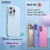SURPHY Designed for iPhone 16 Pro Case Compatible with MagSafe (6.3 inch 2024), Liquid Silicone Phone Case (Camera Protective, Soft Microfiber Lining), Pink(Cloud Blue)