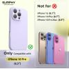 SURPHY Designed for iPhone 16 Pro Case Compatible with MagSafe (6.3 inch 2024), Liquid Silicone Phone Case (Camera Protective, Soft Microfiber Lining), Pink(Lilac)