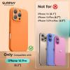 SURPHY Designed for iPhone 16 Pro Case Compatible with MagSafe (6.3 inch 2024), Liquid Silicone Phone Case (Camera Protective, Soft Microfiber Lining), Pink(Marigold Orange)