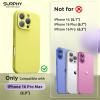 SURPHY Designed for iPhone 16 Pro Max Case Compatible with MagSafe (6.9 inch 2024), Liquid Silicone Phone Case (Camera Protective, Soft Microfiber Lining), Red(Yellow)