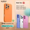SURPHY Designed for iPhone 16 Pro Max Case Compatible with MagSafe (6.9 inch 2024), Liquid Silicone Phone Case (Camera Protective, Soft Microfiber Lining), Red(Marigold Orange)