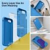 SURPHY Designed for iPhone SE Case, iPhone 8 Case, iPhone 7 Case, Liquid Silicone Phone Case for iPhone se 3rd 2nd SE 2022 SE 2020, Blue Horizon(Blue)