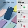 SURPHY Designed for iPhone SE Case, iPhone 8 Case, iPhone 7 Case, Liquid Silicone Phone Case for iPhone se 3rd 2nd SE 2022 SE 2020, Blue Horizon(Blue Horizon)