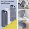 SURPHY Designed for iPhone SE Case, iPhone 8 Case, iPhone 7 Case, Liquid Silicone Phone Case for iPhone se 3rd 2nd SE 2022 SE 2020, Blue Horizon(Lavender Gray)