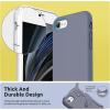SURPHY Designed for iPhone SE Case, iPhone 8 Case, iPhone 7 Case, Liquid Silicone Phone Case for iPhone se 3rd 2nd SE 2022 SE 2020, Blue Horizon(Lavender Gray)
