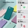 SURPHY Designed for iPhone SE Case, iPhone 8 Case, iPhone 7 Case, Liquid Silicone Phone Case for iPhone se 3rd 2nd SE 2022 SE 2020, Blue Horizon(Teal Blue)