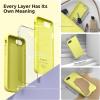 SURPHY Designed for iPhone SE Case, iPhone 8 Case, iPhone 7 Case, Liquid Silicone Phone Case for iPhone se 3rd 2nd SE 2022 SE 2020, Blue Horizon(Yellow)