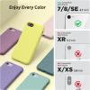 SURPHY Designed for iPhone SE Case, iPhone 8 Case, iPhone 7 Case, Liquid Silicone Phone Case for iPhone se 3rd 2nd SE 2022 SE 2020, Blue Horizon(Yellow)