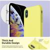 SURPHY Designed for iPhone Xs Case and for iPhone X Case with Microfiber Lining, Thickened Liquid Silicone Phone Case for iPhone X XS 5.8 inches, Baby Pink(Yellow)