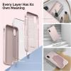 SURPHY Designed for iPhone Xs Case and for iPhone X Case with Microfiber Lining, Thickened Liquid Silicone Phone Case for iPhone X XS 5.8 inches, Baby Pink(Baby Pink)