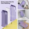 SURPHY Designed for iPhone Xs Case and for iPhone X Case with Microfiber Lining, Thickened Liquid Silicone Phone Case for iPhone X XS 5.8 inches, Baby Pink(Light Purple)