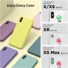 SURPHY Designed for iPhone Xs Case and for iPhone X Case with Microfiber Lining, Thickened Liquid Silicone Phone Case for iPhone X XS 5.8 inches, Baby Pink(Yellow)