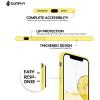 SURPHY Designed for iPhone Xs Max Case, Thickened Liquid Silicone Phone Case for iPhone Xs Max 6.5 inches, Beige(Lemon)