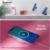SURPHY Magnetic Case Designed for iPhone 13 Mini Case Compatible with MagSafe (5.4 inch 2021 Release), Liquid Silicone Phone Case with Microfiber Lining (Cactus Green)(Pink)